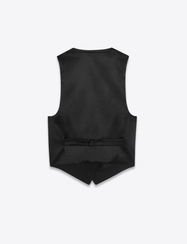 Faux-leather double-breasted blazer